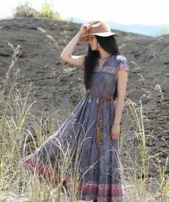 Tulle And Batiste Dresses Zaara Frill Maxi Dress - Teal - Preorder