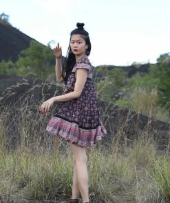 Tulle And Batiste Zaara Frill Mini Dress - Moonless Night - Preorder Dresses 5 Tulle And Batiste Zaara Frill Mini Dress - Moonless Night - Preorder Dresses