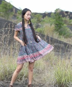 Tulle And Batiste Zaara Frill Mini Dress - Teal - Preorder 5 Tulle And Batiste Zaara Frill Mini Dress - Teal - Preorder