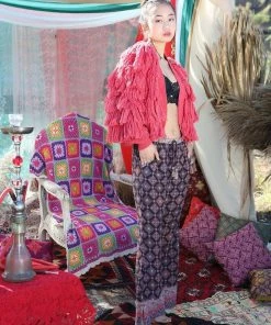 Tulle And Batiste Zaara Flair Pants - Moonless Night - Preorder