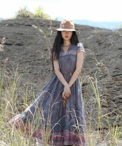 Tulle And Batiste Dresses Zaara Frill Maxi Dress - Teal - Preorder