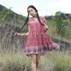 Tulle And Batiste Zaara Frill Mini Dress - Scarlet - Preorder