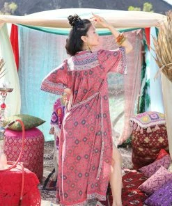 Tulle And Batiste Zaara Robe Kimono - Scarlet - Preorder Kimono | Duster 5 Tulle And Batiste Zaara Robe Kimono - Scarlet - Preorder Kimono | Duster