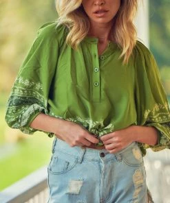 Jaase Julianna Top - Eshana Olive 18 Jaase Julianna Top - Eshana Olive