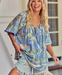 Jaase Sebastian Blouse - Blue Dusk