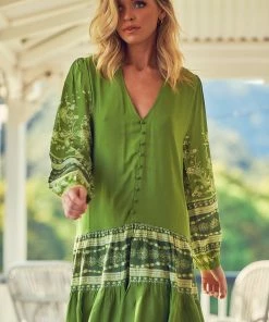 Jaase Payson Dress - Eshana Olive